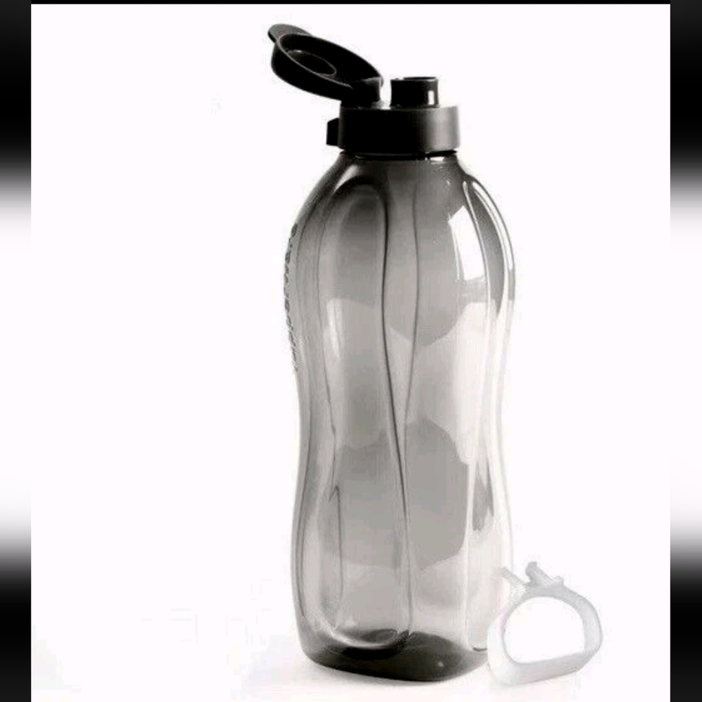 Tupperware  XL Eco water bottle 2L Black/Grey Cosmos New